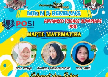 9 Medali Awali MTsN 5 Rembang pada tahun Ajaran Baru