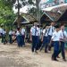 Ratusan siswa bersemangat ikut jalan santai pancasila
