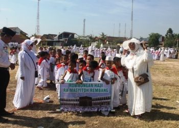 Ribuan Siswa RA Antusias Ikut Manasik Haji
