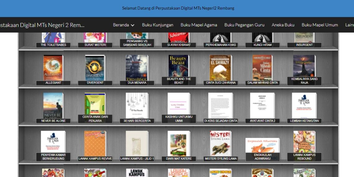 MTsN 2 Rembang Kembangkan Perpustakaan Digital