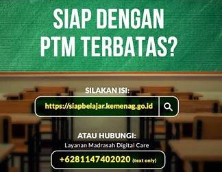 PTM Terbatas Sudah Diizinkan, Madrasah Diminta Isi Aplikasi siapbelajar