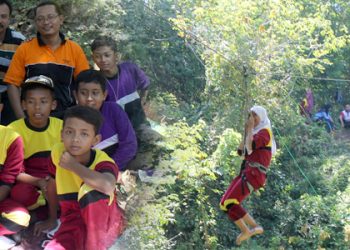 MTsN Sale adakan outbond di Dk Glanggang Pamotan