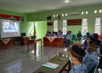 ASN Kankemenag Kab. Rembang mengikuti upacara Hari Kesaktian Pancasila secara virtual