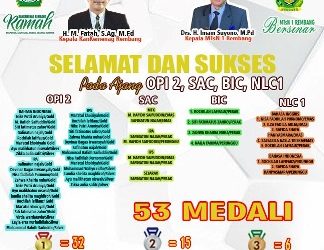 MTsN 1 Rembang Borong Medali Sepanjang Januari 2022
