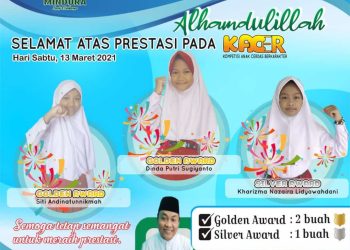 4 siswi MI Negeri Rembang raih 4 medali pada Kacer MTsN 1 Pati