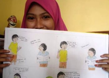 Asah bakat siswa bercerita tentang virus Corona