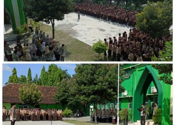 MTsN 1 Rembang Gelar Upacara Hardiknas