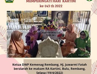 Ketua DWP Kemenag Rembang Berziarah ke Makam RA Kartini