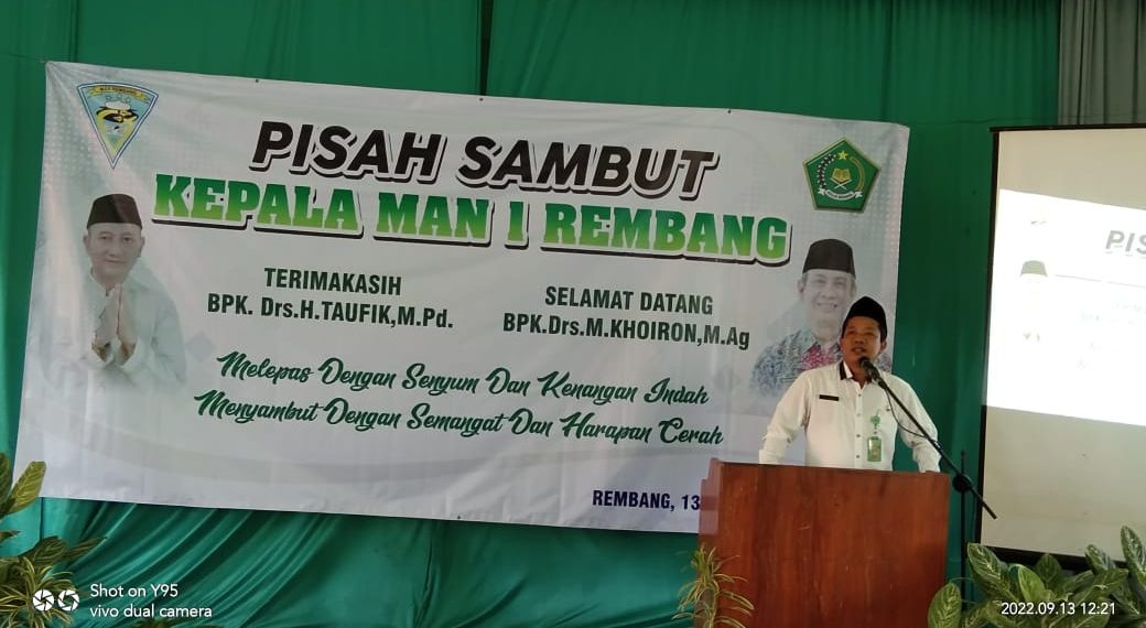 MAN 1 Rembang Resmi Dipimpin M. Khoiron, Ini Harapan Kakankemenag