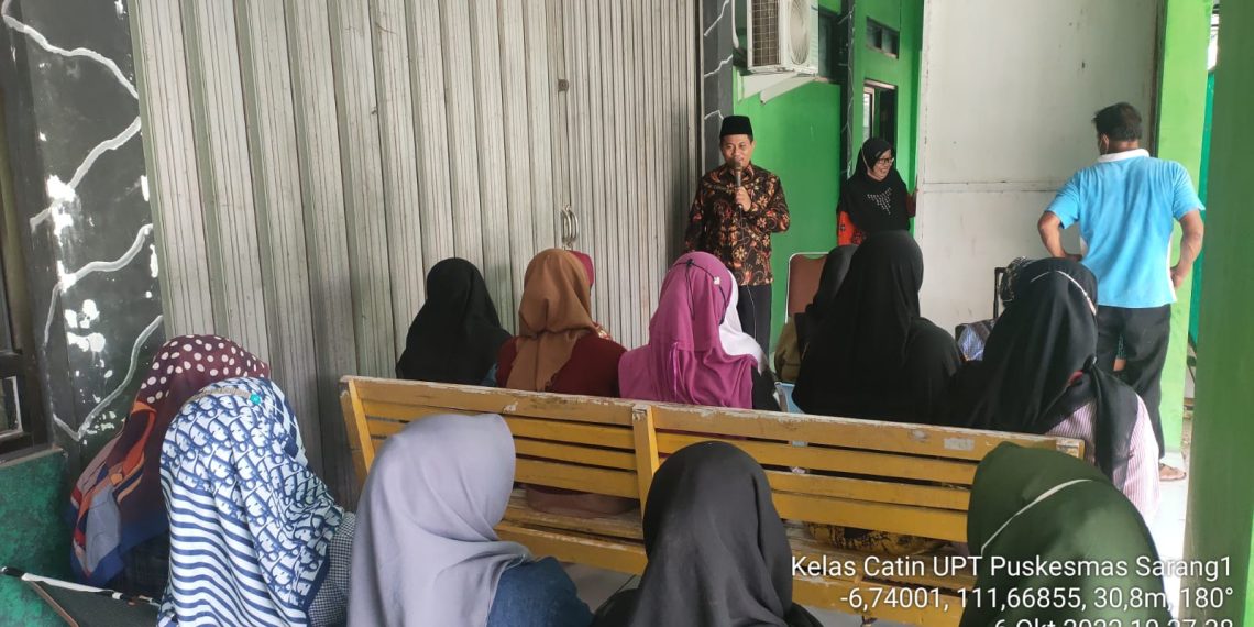 Wujudkan Keluarga Samara, KUA Sarang 1 Gelar Kelas Catin
