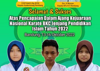 MTsN 5 Rembang Borong Piala Kejurnas