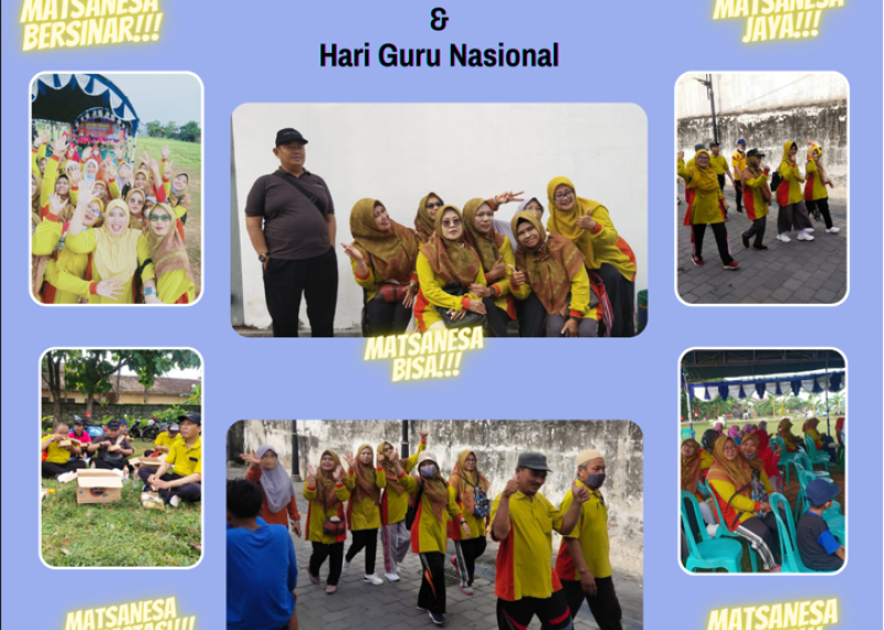 MTsN 1 Rembang Ikuti Jalan Sehat HUT PGRI