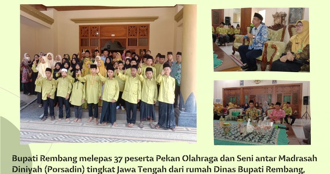 Bupati Berangkatkan 37 Peserta Menuju Porsadin Tingkat Jawa Tengah