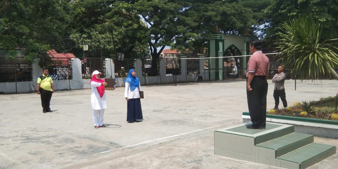 Persiapkan Upacara HAB, MAN 2 Rembang Gelar Latihan