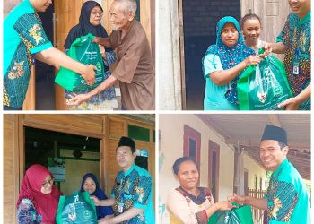 Tingkatkan Sinergitas Dengan Wali Murid, MIN 1 Rembang Salurkan Bantuan Baznas Secara Door To Door