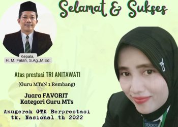 Tri Anitawati Sabet Juara Favorit Guru MTs Berprestasi Tingkat Nasional
