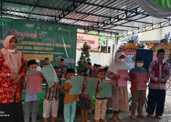 Tasyakuran, Kemenag Santuni Yatim Piatu