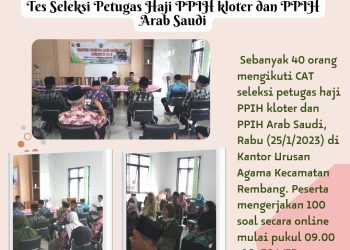 40 Peserta Asal Rembang Ikuti Seleksi CAT Petugas Haji