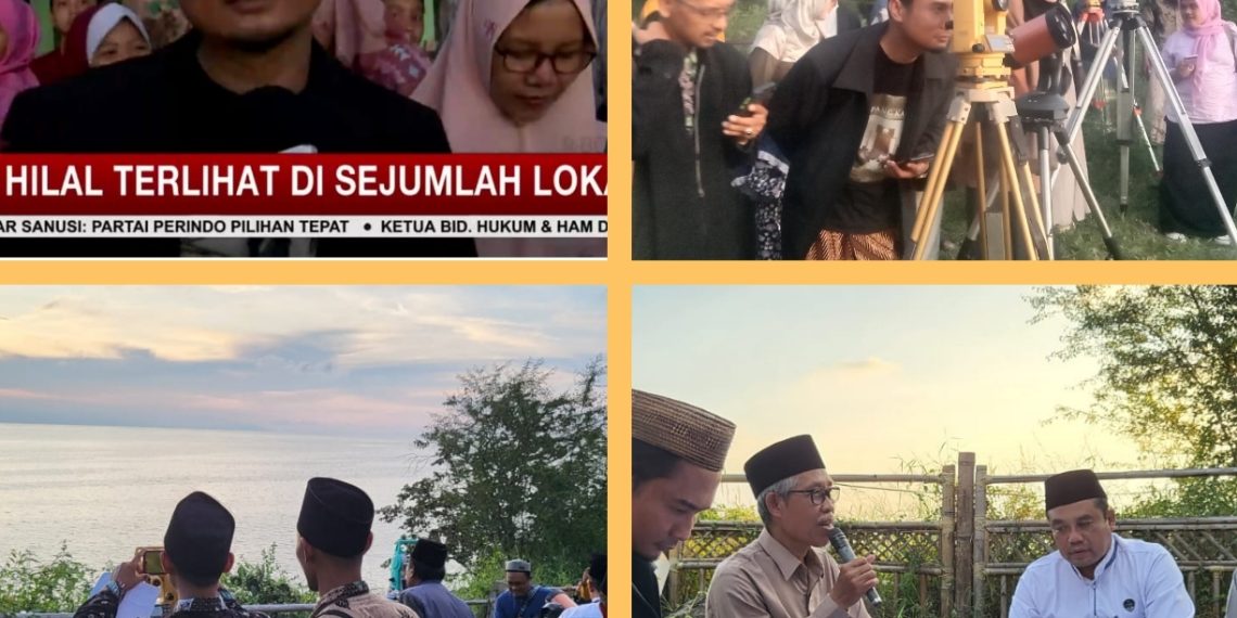 Penentuan 1 Ramadan 1444 H, Hilal di Watu Layar  Rembang Terhalang Mendung