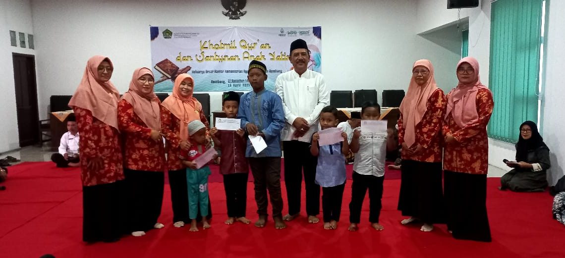 Kemenag Rembang Gelar Khotmil Qur’an dan Santunan Anak Yatim