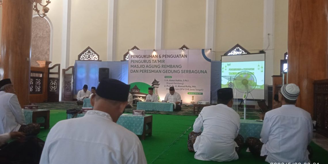 DMI Jateng Kukuhkan Pengurus Takmir Masjid Agung Rembang