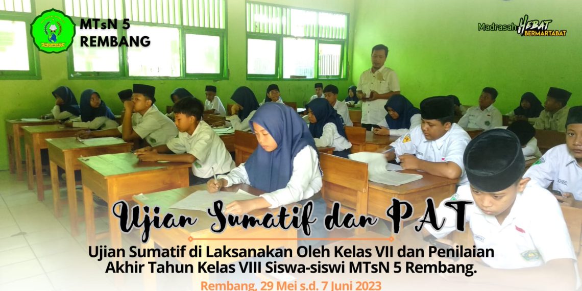 MTsN 5 Rembang Gelar PAT Berbasis Online