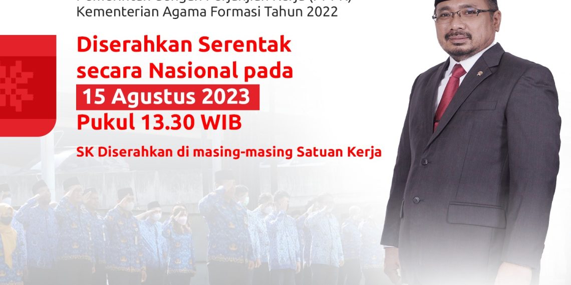 SK PPPK Kemenag Diserahkan Serentak 15 Agustus 2023