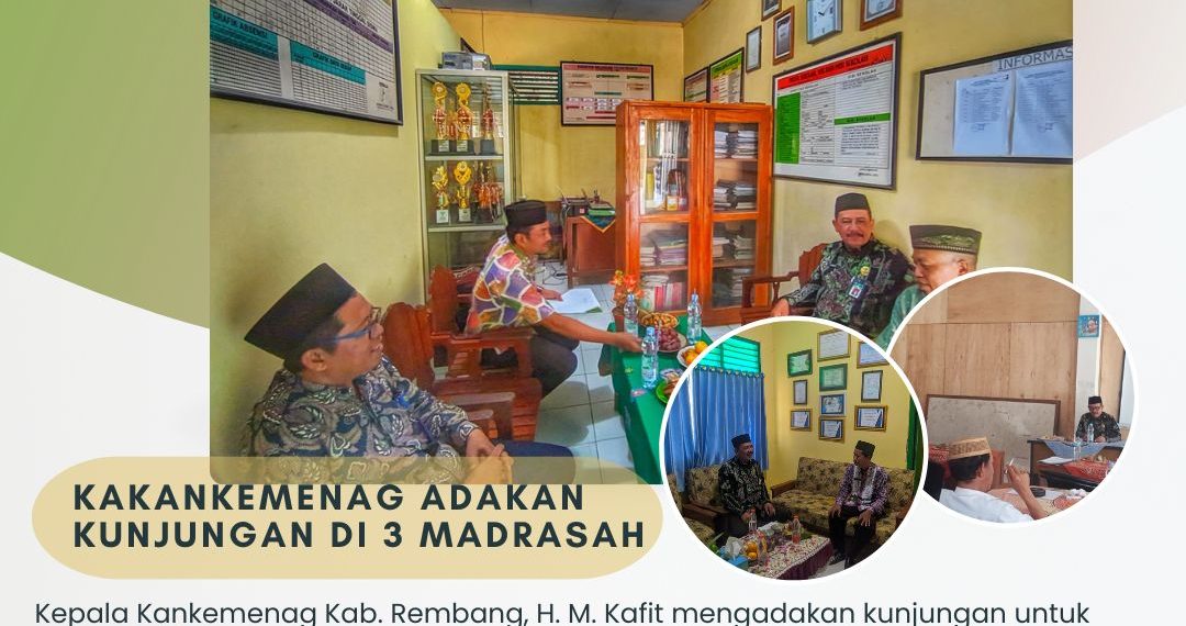 Kakankemenag Kunjungi Tiga Madrasah, Lakukan Monitoring e-RKAM