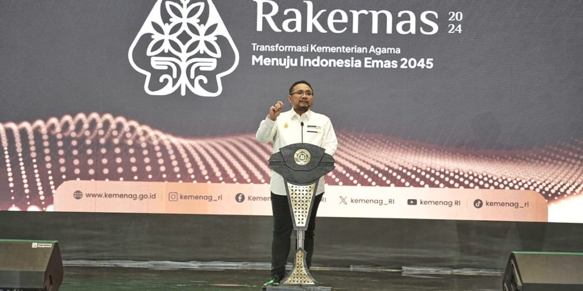 Rakernas 2024, Menag Minta Perkuat Pelibatan Umat dalam Program Keagamaan