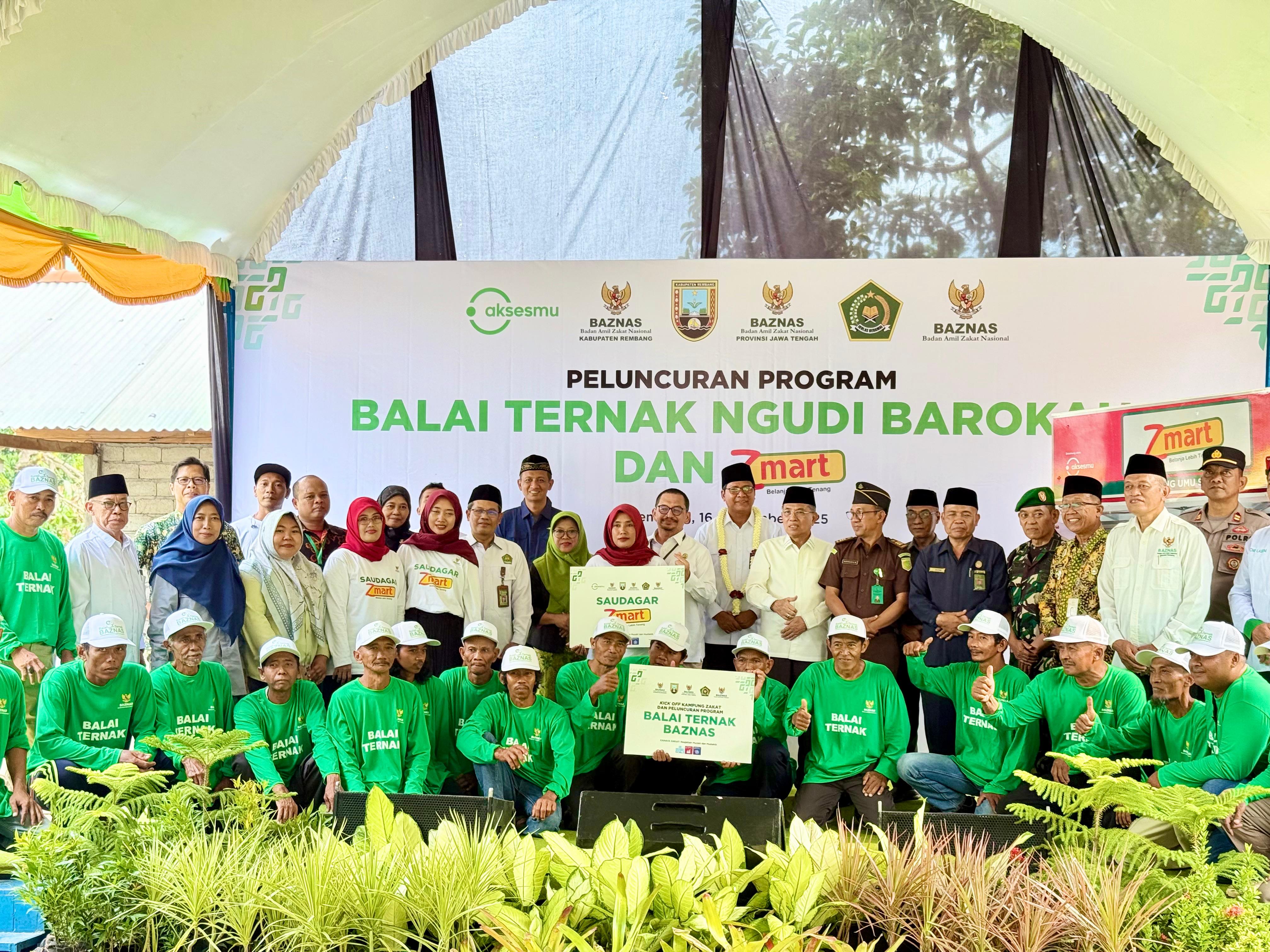Peluncuran Kelompok Ternak Ngudi Barokah dan Z-Mart Desa Gunem, Baznas Kucurkan Ratusan Juta Rupiah Bantuan Zakat Produktif